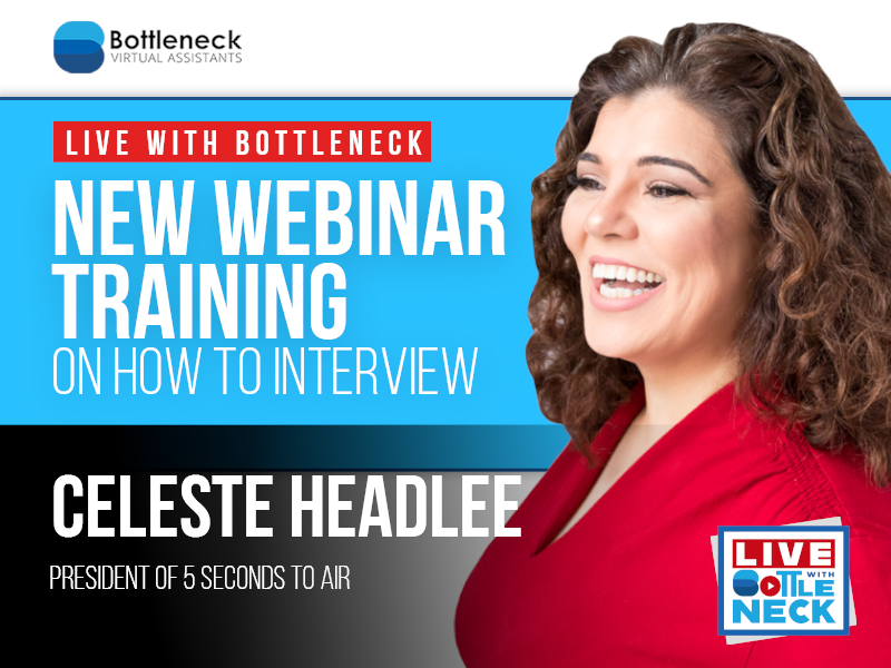 New Webinar Training on How to Interview | Celeste Headlee
