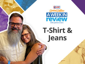 T-shirts and jeans finding comfort