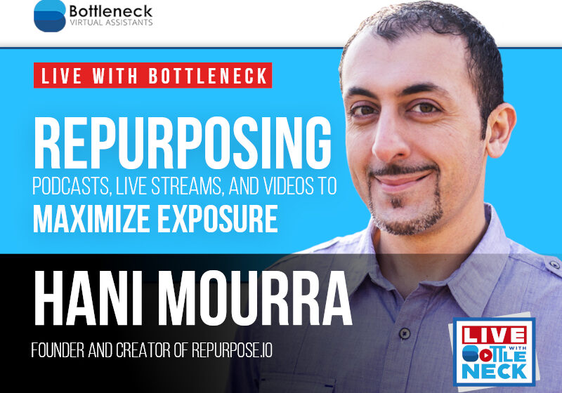 Repurposing Podcasts, Live Streams, and Videos To Maximize Exposure| Hani Mourra