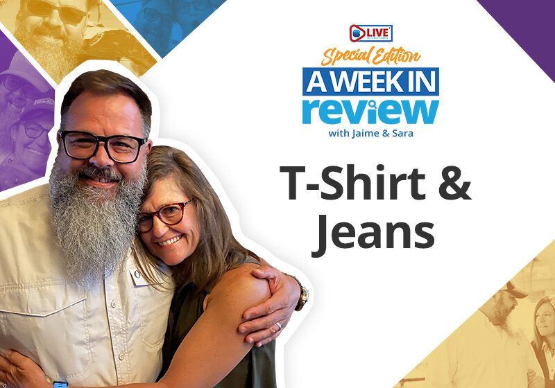 T-shirts and jeans finding comfort